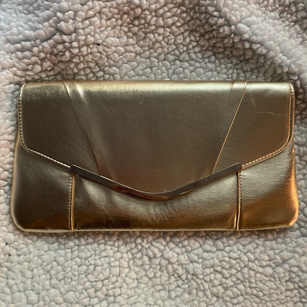 Coffee envelope clutch with gold trim 575 main image 0